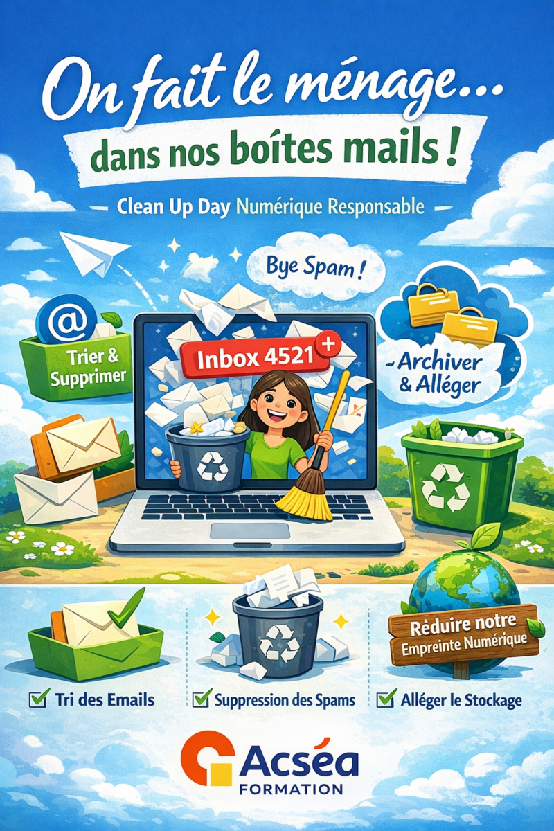 Clean Formation Clean Up Day : Acséa Formation agit pour un numérique responsable ...